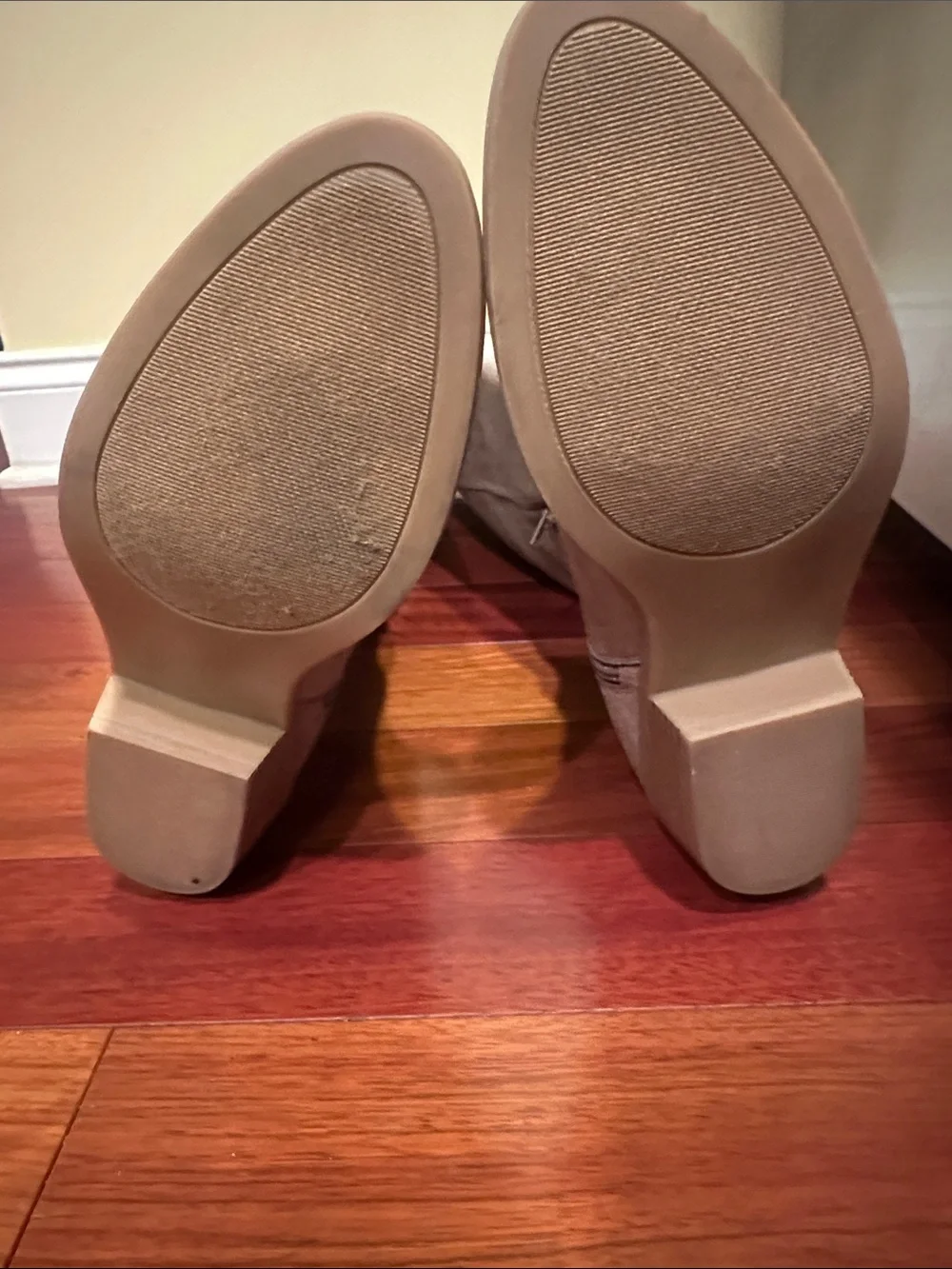 Maurices Taupe Over-the-Knee Suede Boots